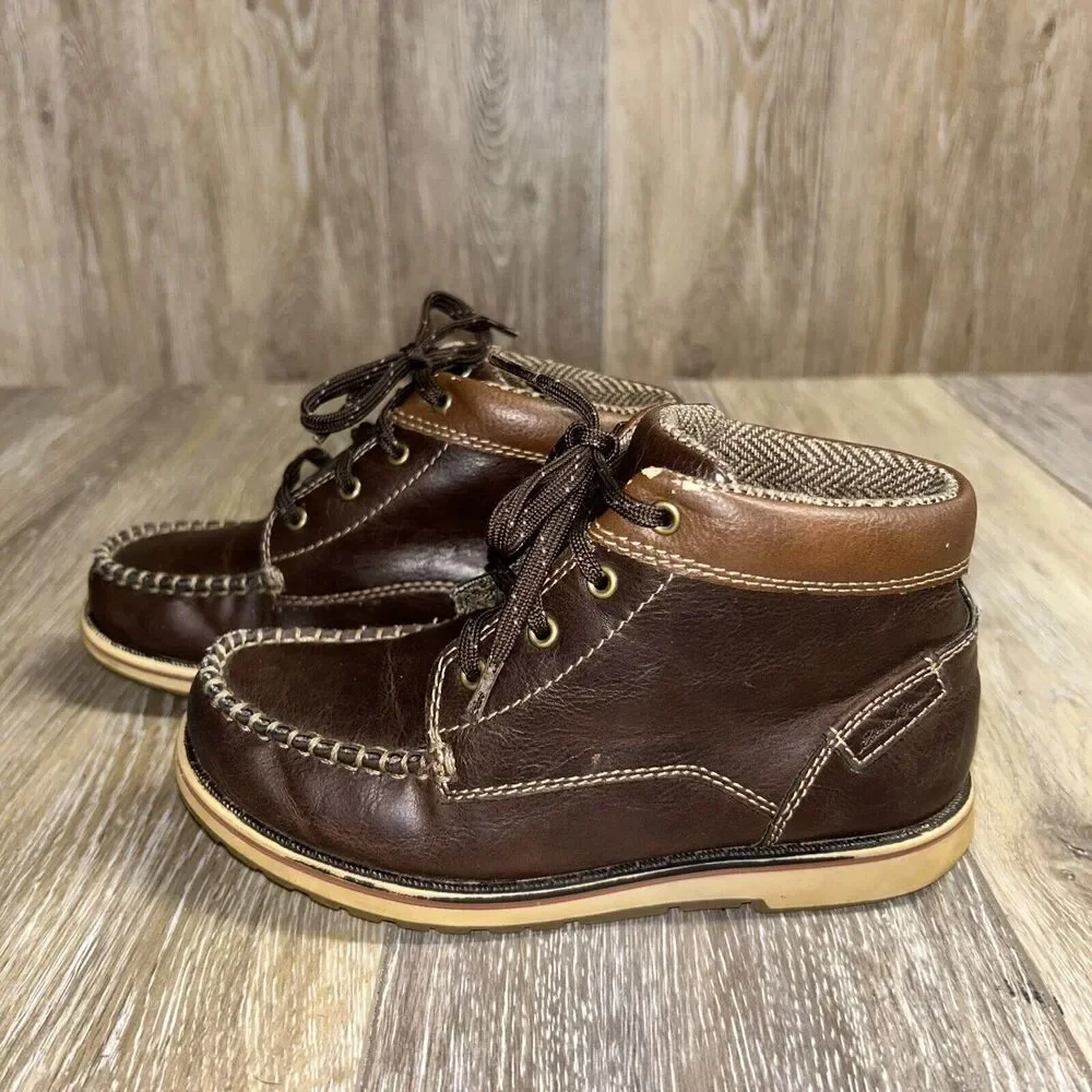 Eddie Bauer Chase Brown Ankle Boots Kids Youth US Size 13M - # 446618 Shoes